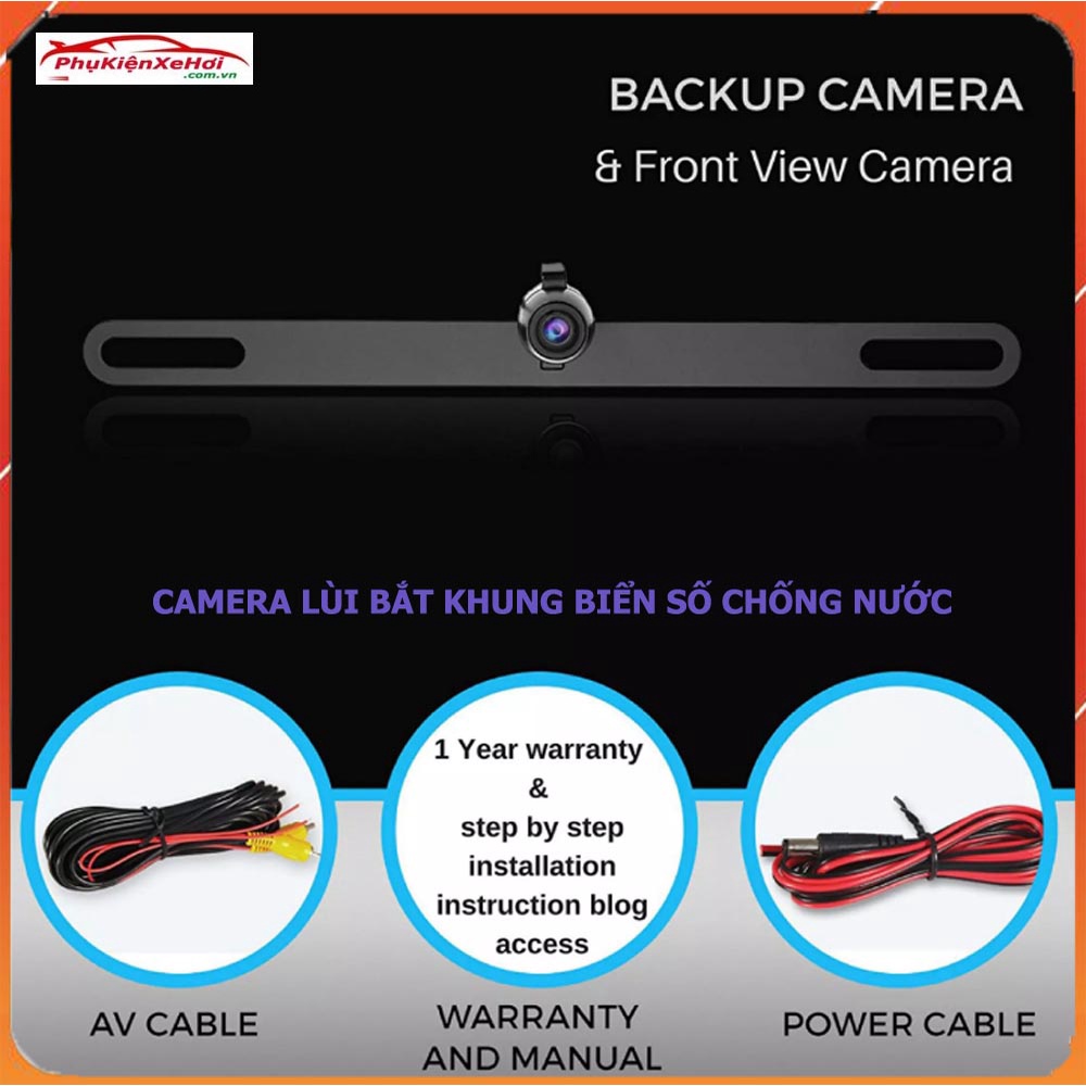 Cam lùi lắp biển số ô tô, camera lùi gắn biển số ô tô tiện dụng (Hàng mới ra) | BigBuy360 - bigbuy360.vn