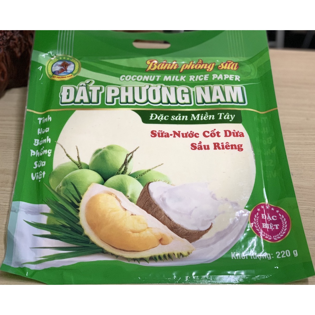 Bánh phồng sữa miền tây bánh tráng sữa vị sữa dừa sầu riêng thơm ngon