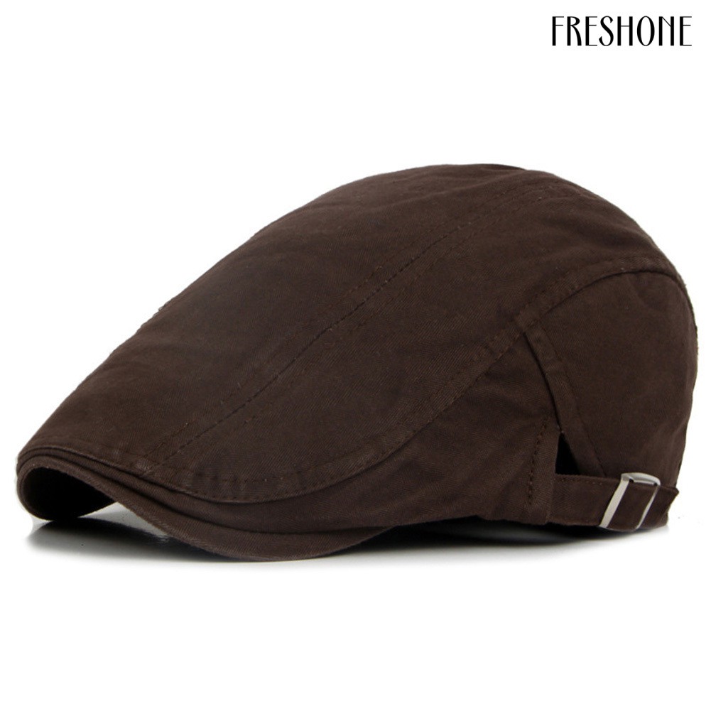 Fashion Men Women Solid Color Causal Duckbill Cap Outdoor Sports Flat Beret Hat12