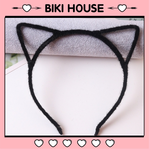 Cài tai mèo đen dễ thương bờm tai mèo nữ phong cách Hàn Quốc BIKIHOUSE T602 - HCM - Ship Hỏa Tốc