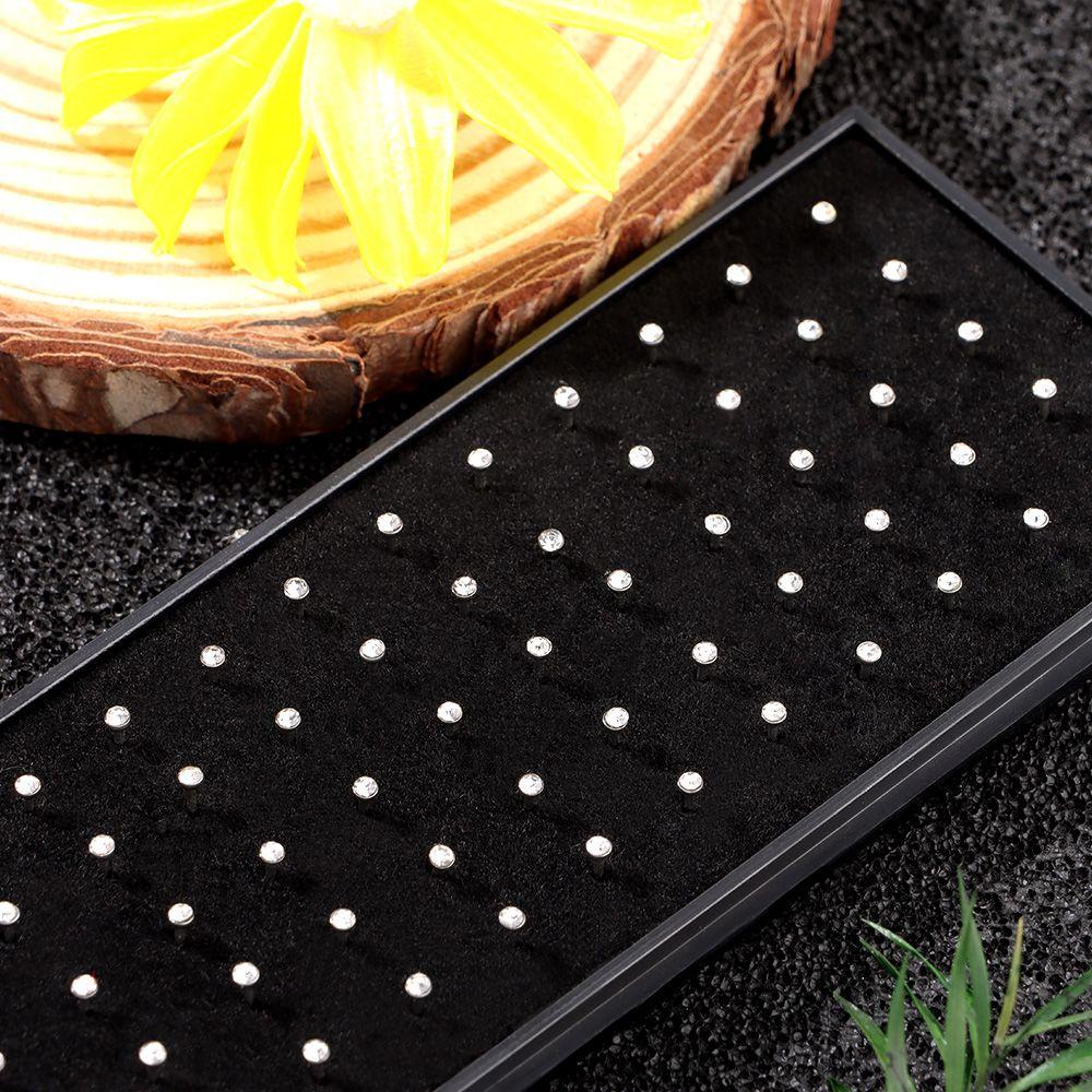 ORIENTLII Bộ 60 Khuyên Mũi Bằng Thép Không Gỉ Đính Đá Thời Trang