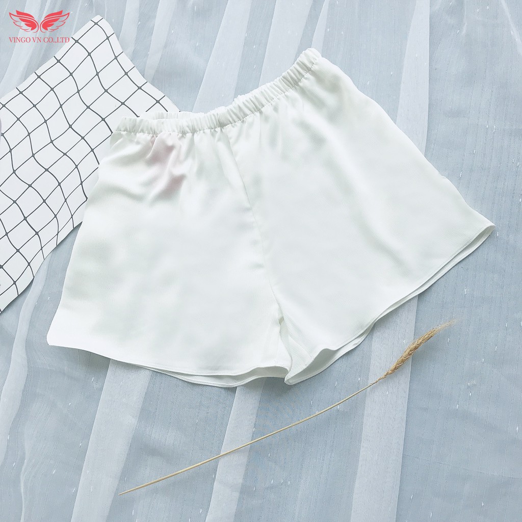 Quần Cộc Mặc Nhà Ngủ Nữ Chất Liệu Lụa Pháp Cao Cấp Freesize Nhiều Màu Nhiều Họa Tiết QN VNGO | BigBuy360 - bigbuy360.vn