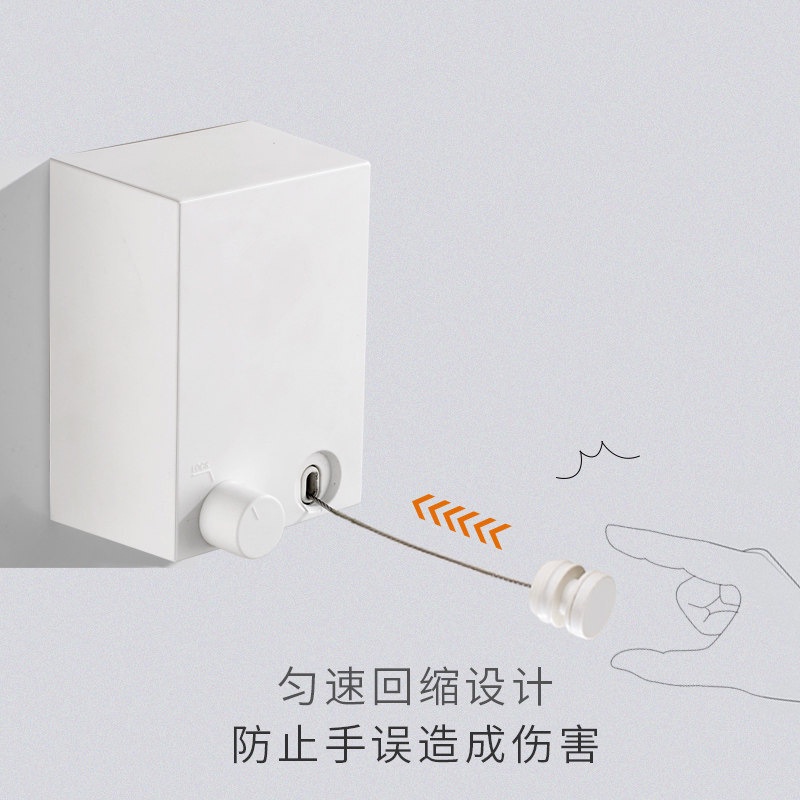 Dây Phơi Quần Áo Gắn Tường Có Thể Thu Gọn Tiện Dụng