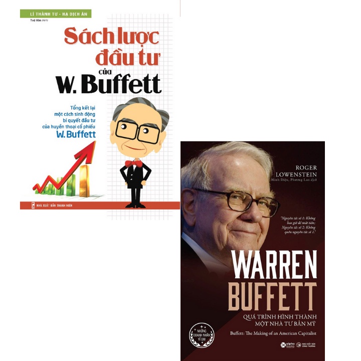 Sách - Combo Sách Lược Đầu Tư Của W. Buffett - Quá Trình Hình Thành Một Nhà Tư Bản Mỹ (Bộ 2 Cuốn)