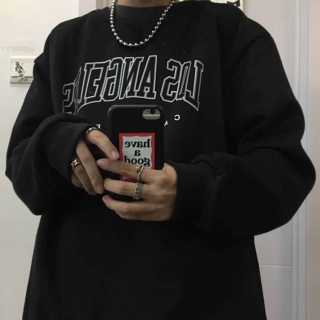 Áo hoodie Losangel phong cách Ulzzang Hàn Quốc tay dài họa tiết in hình phong cách cá tính CoolZ CZ505