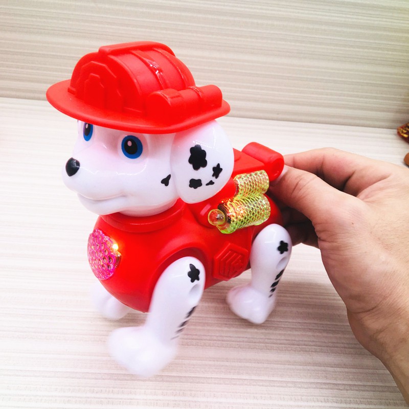 Đồ chơi chó cứu hộ PAWTROL dắt dây chạy pin có đèn nhạc siêu cute cho bé