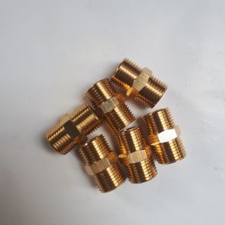Kép nối hai đầu ren ngoài bằng đồng(cỡ nhỏ)