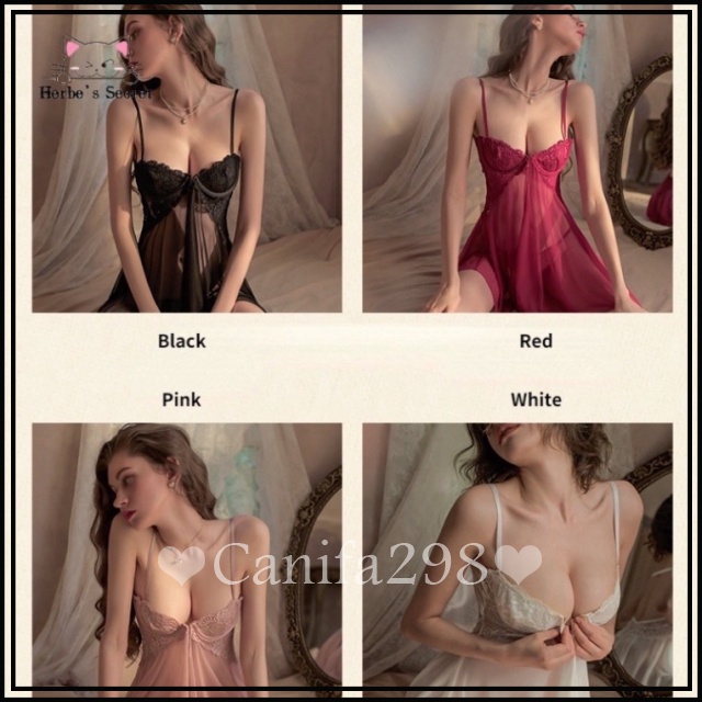 Tặng kèm chip - Váy ngủ ren cài ngực trước có gọng mẫu mới nhất S11