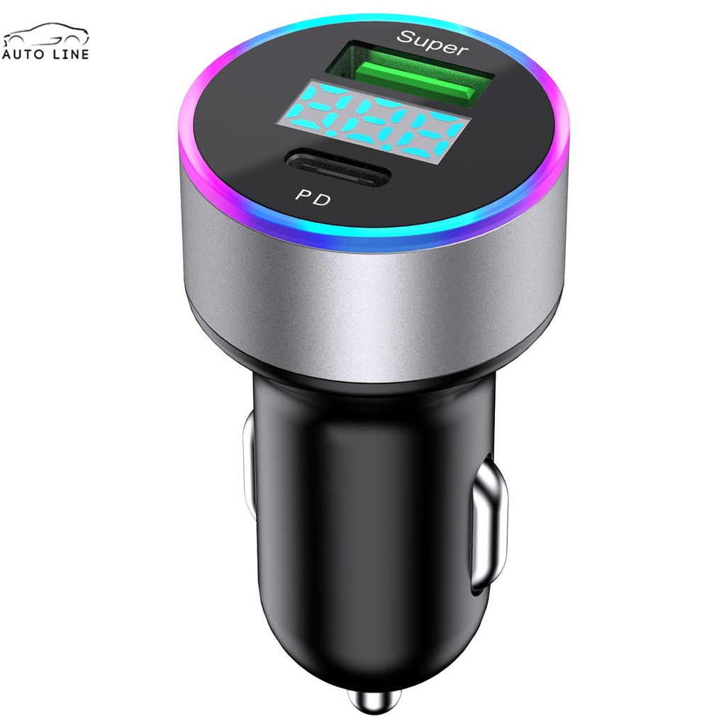 Tẩu Sạc Nhanh Hai Cổng USB 3.0 20W Hiển Thị LED Cho Điện Thoại SHOPCYC3374