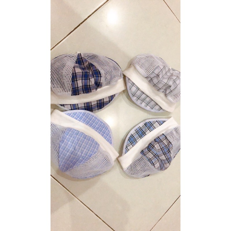 Nón cờ caro cho bé sơ sinh 6-12 tháng tuổi