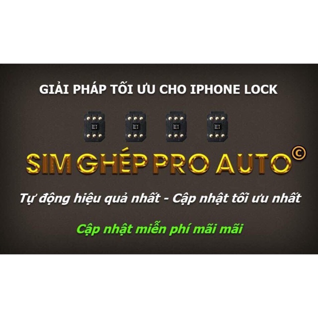 Sim ghép Pro Auto - mới nhất tự động lên sóng