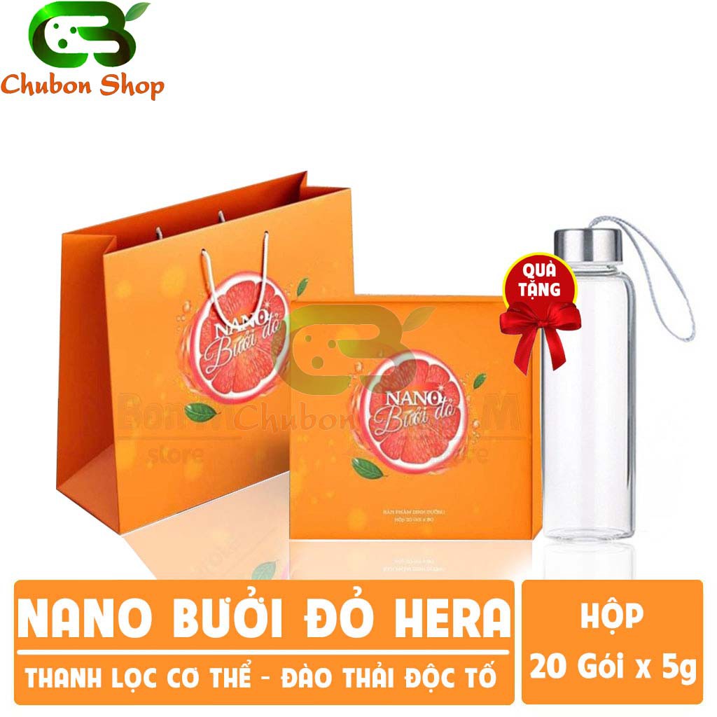 Nano Bưởi Đỏ Hera ⚡FREESHIP⚡ Hỗ Trợ Giảm Cân, Làm Đẹp Da, Giảm Mỡ Bụng, Thanh Lọc Cơ Thể, Nâng Cao Sức Đề Kháng