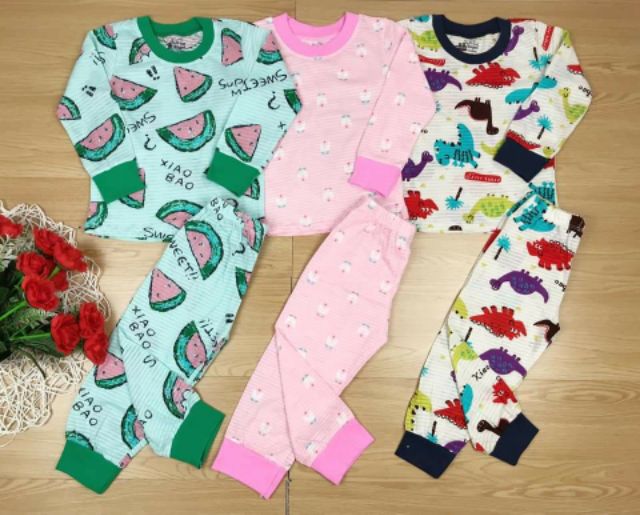 BỘ COTTON SỢI TRE TAY DÀI BB ANGEL CHO BÉ