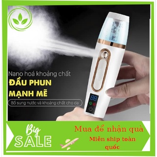 Máy xịt khoáng, phun sương mini nano cao cấp, máy xông hơi mặt ion cầm tay