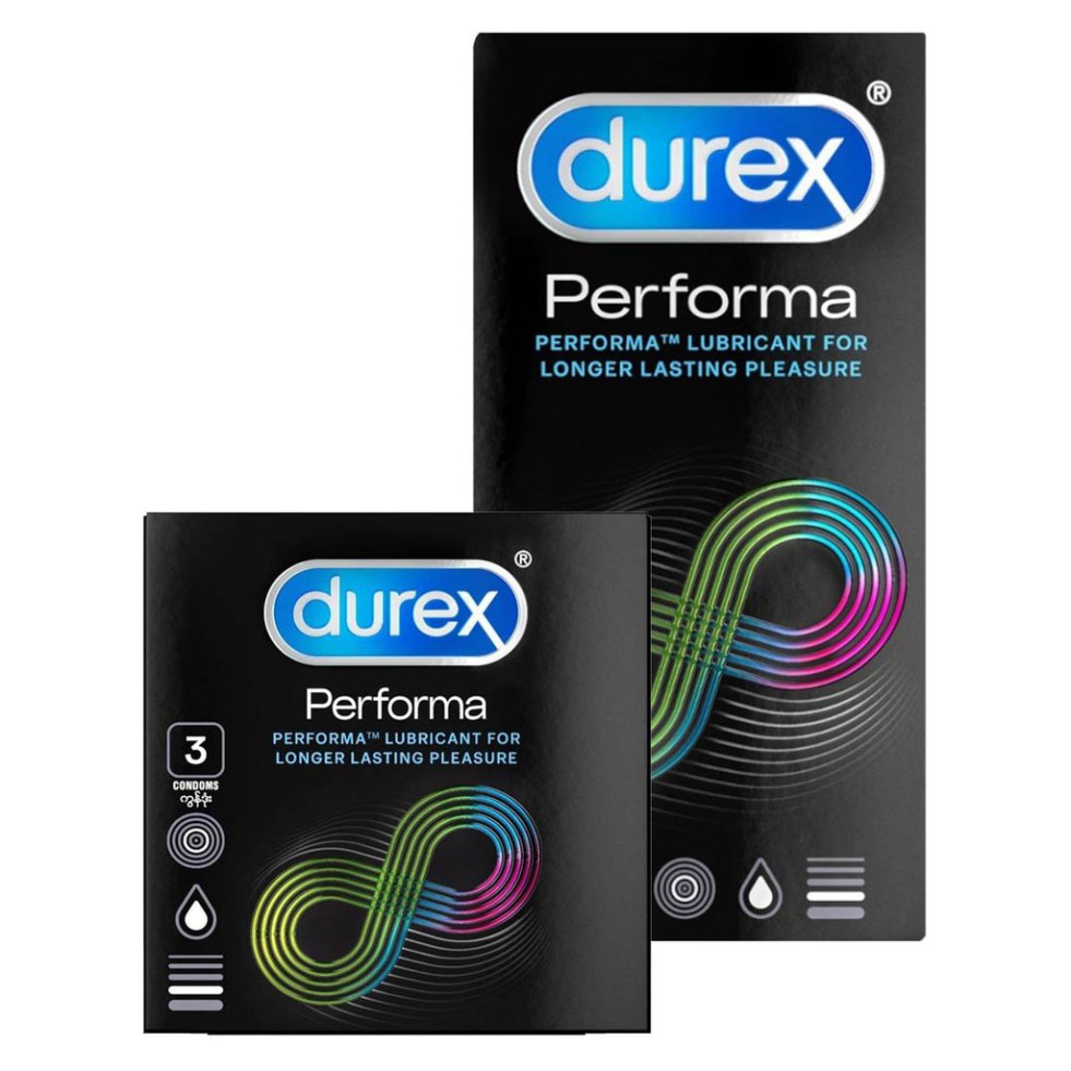 [Siêu Phẩm] Bao cao su Durex Performa Kéo Dài Thời Gian Quan Hệ (Hộp 12c) -Bcs Có Nhiều Gel Bôi Trơn Làm Tăng Hưng Phấn