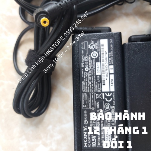 Sạc Laptop Sony 10.5V–2.9A 30W Sony Vaio VPC-X VGN-P VGP-CKP1 SGPT11 SGPAC10V1 SGPT111AE SGPT111ARS SGPT111ATS
