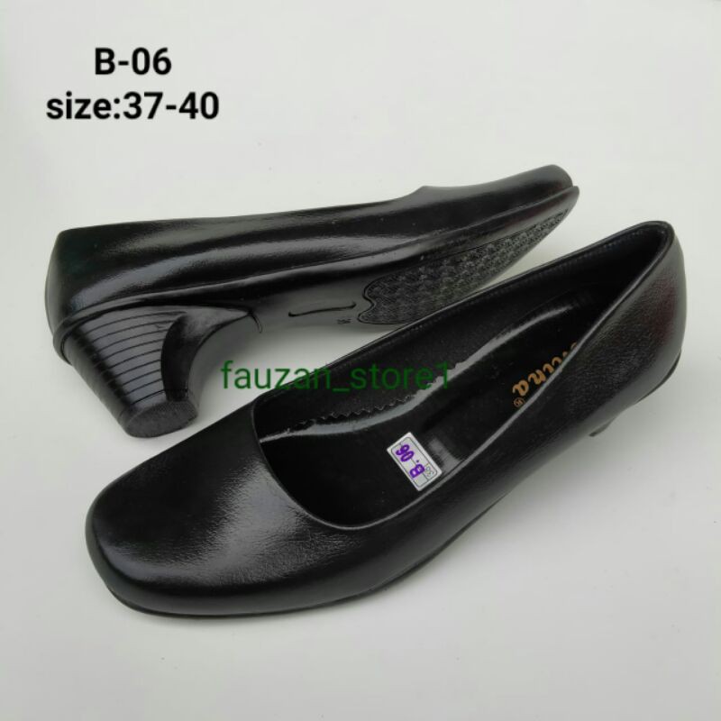 Giày lười màu đen thời trang công sở thanh lịch cho nữ B-06