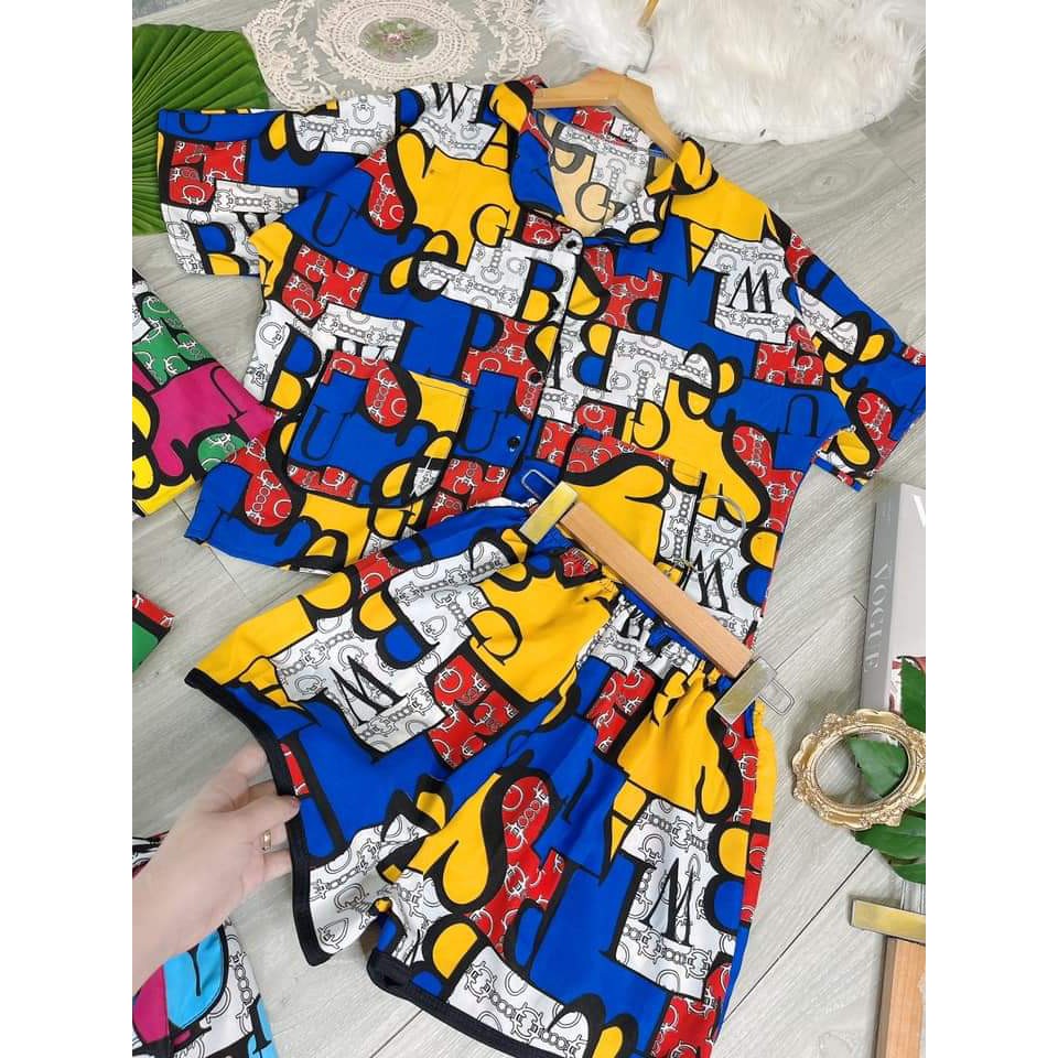 Set lập thể tay dơi quần đùi