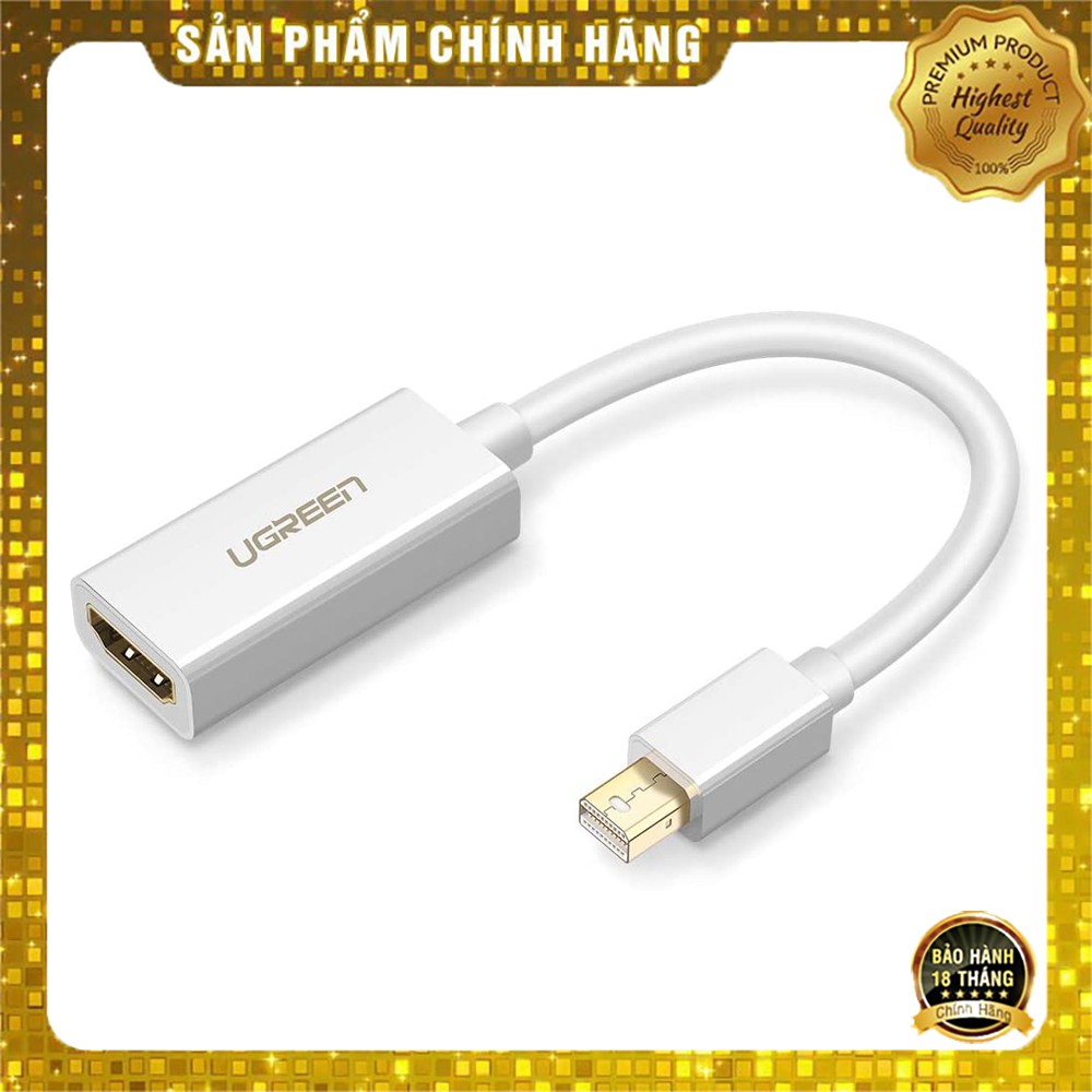 Cáp Mini Displayport sang HDMI Ugreen 10460 hỗ trợ Full HD chính hãng - HapuShop