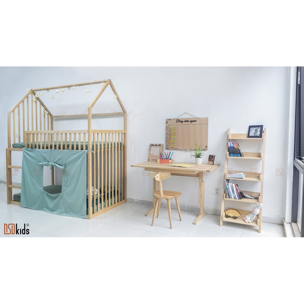 Giường trẻ em 🛑FREESHIP🛑 Giường tầng cho bé tháo lắp tiện lợi [ Nguyên liệu 100% gỗ tự nhiên cao cấp nhập khẩu ]