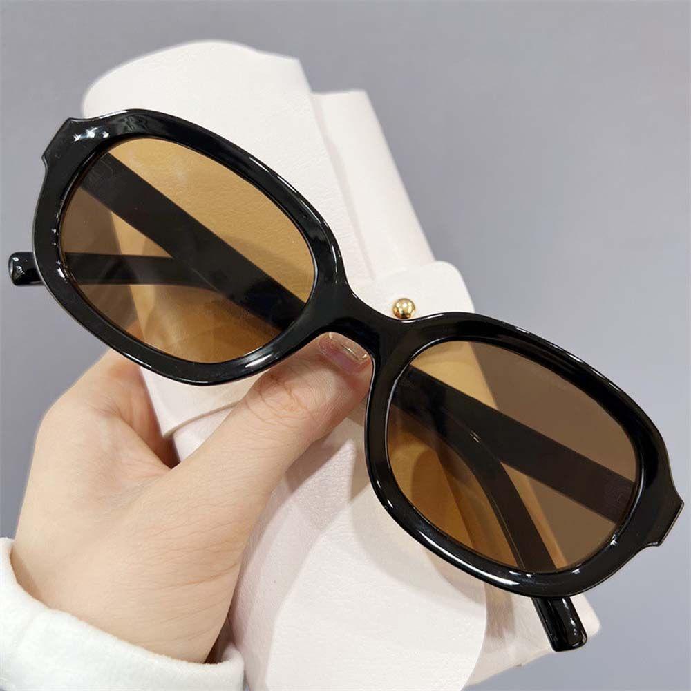 Kính Mát Gọng Oval Tròn Nhỏ WMES15H Phong Cách Punk Hip Hop Thời Trang Cho Nam
