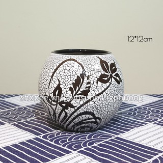 Bình hoa mini cao 12cm - Bát Tràng