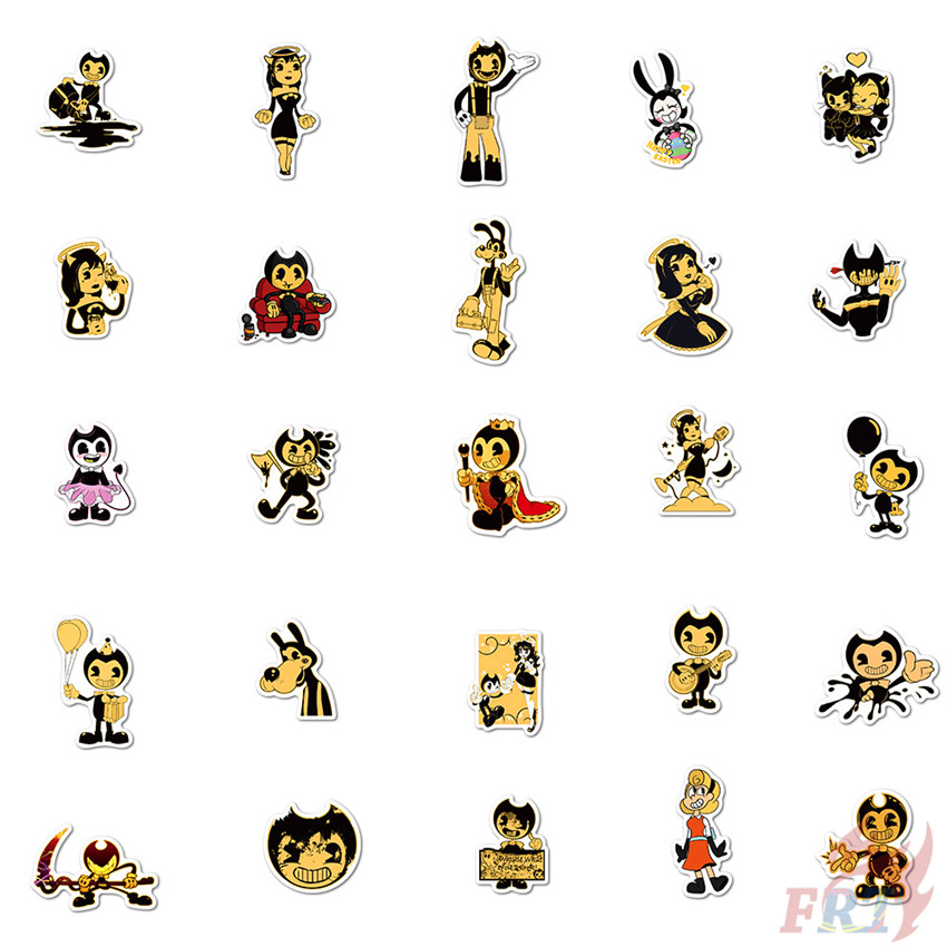 ❉ Bendy and the Ink Machine - Series 01 Games Stickers ❉ 50Pcs/Set DIY Fashion Luggage Laptop Skateboard Decals Doodle Stickers