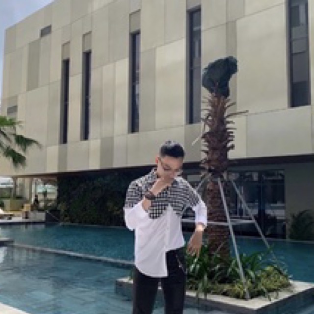 ÁO SƠMI TWEED PHỐI: MÀU ĐEN và MÀU TRẮNG by “K honista”