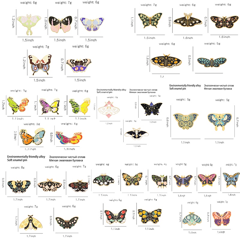 Ghim Cài Áo Hình Bướm Tráng Men 40 Kiểu Sáng Tạo Thời Trang