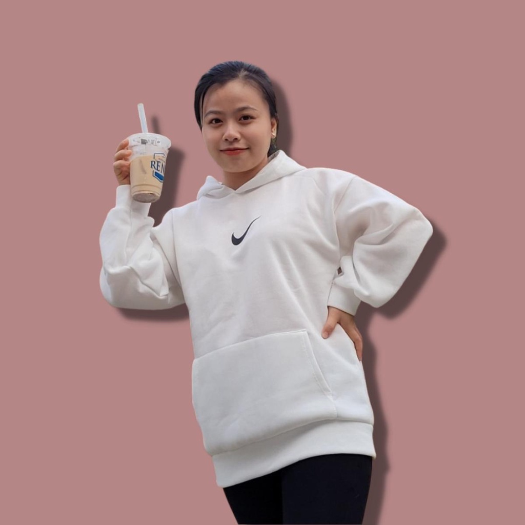 Áo Hoodie nỉ siêu đẹp với hai màu đen trắng | BigBuy360 - bigbuy360.vn