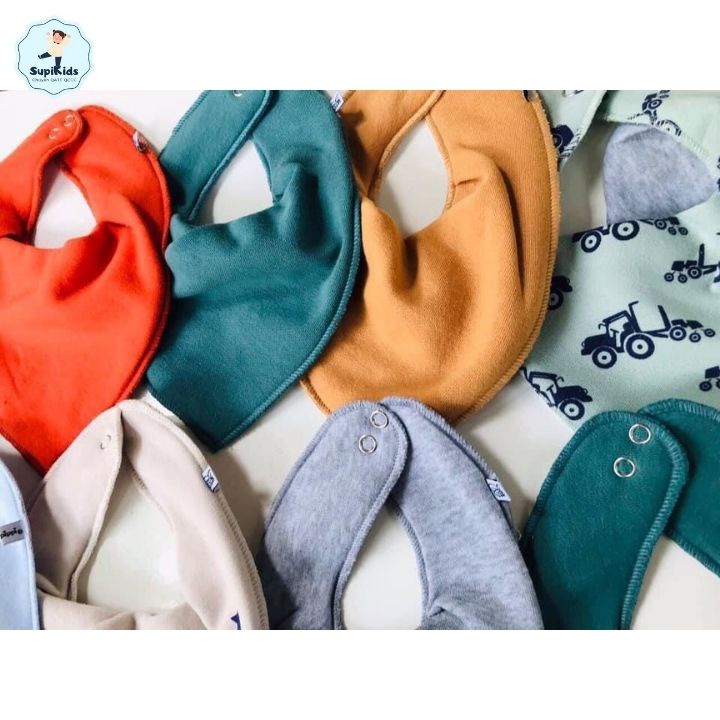 Yếm Pippi 3 Lớp Chống Thấm Xuất Đan Mạch Cho Bé Từ 0 - 4 Tuổi - SUPIKIDS