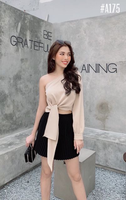 Chân váy dập li có lót quần