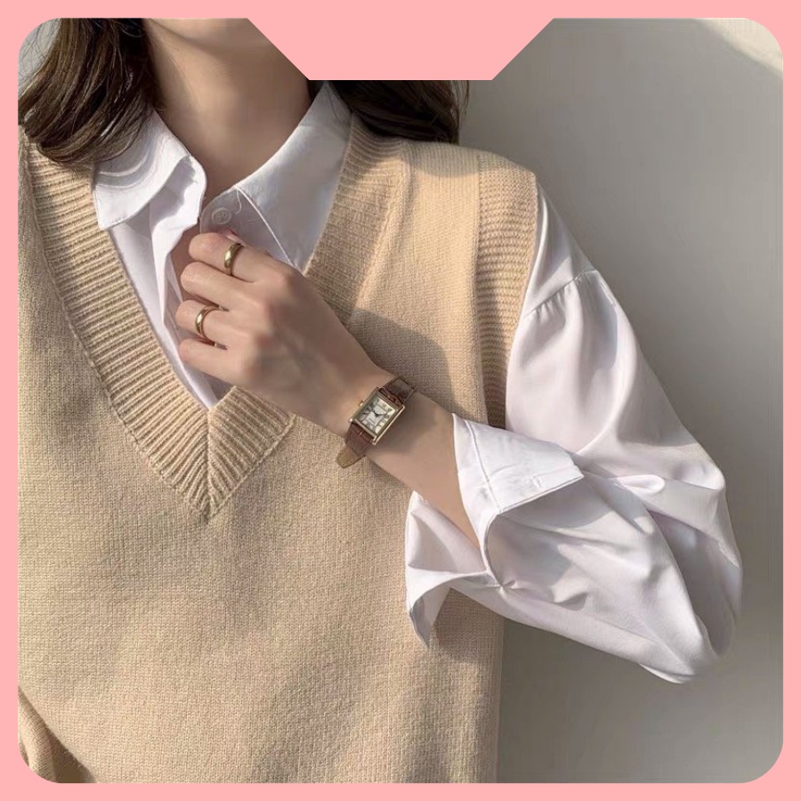 [Hàng Xịn, Giá Tốt] Áo Gile Len Trơn ( Áo Không Tay) Phong Cách Thời Trang Hottrend, Chất len Dày Vừa  - Mã AK011