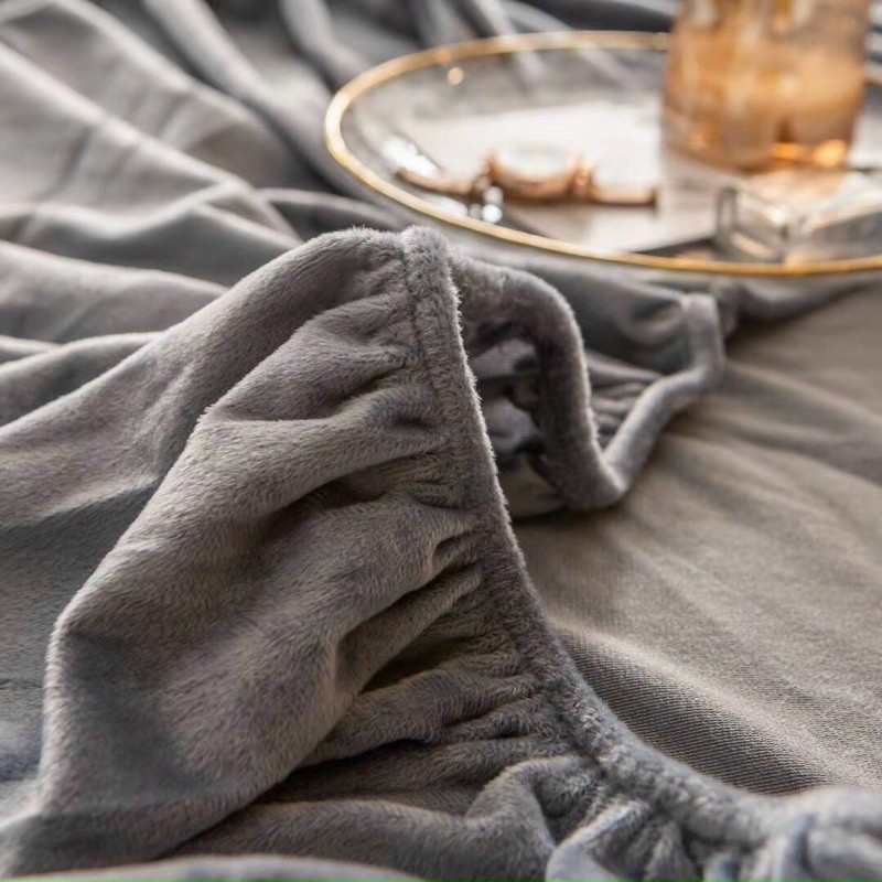 [MẪU  MỚI ]Ga gối nỉ nhung mịn đơn màu họa tiết điểm nhấn thêu siêu sang, nhiều màu kích thước