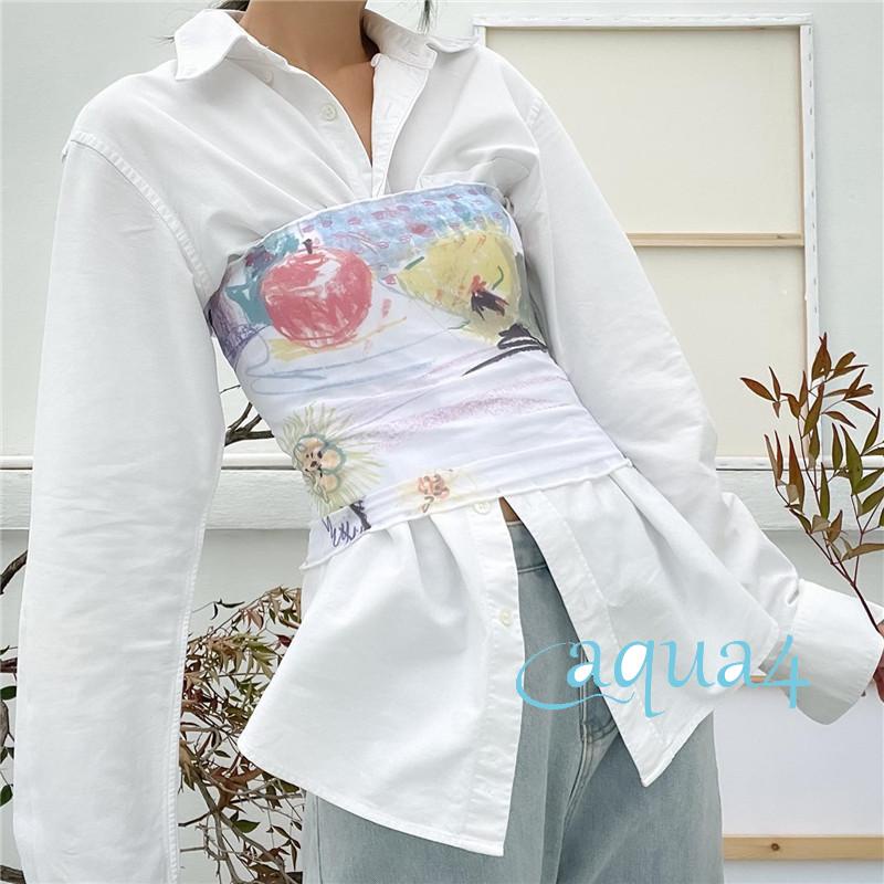 Áo Hai Dây Hở Lưng In Họa Tiết Hoa Phong Cách Đơn Giản Dành Cho Nữ