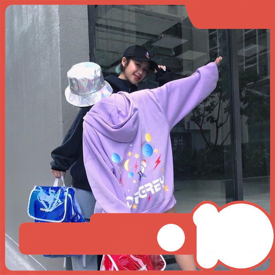 Áo Hoodie Nỉ Degrey  2 Màu Cực Ngầu