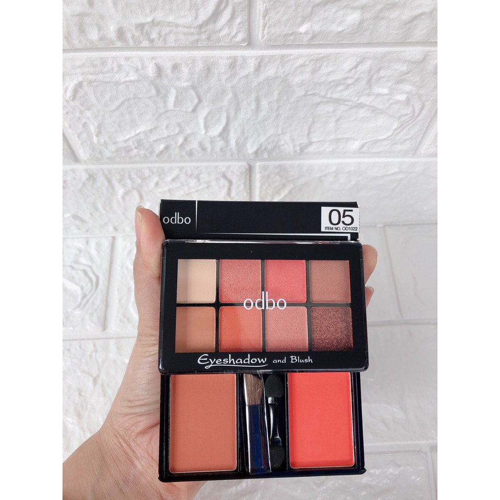 Set Phấn Mắt Và Má Hồng ODBO Eyeshadow & Blush 05