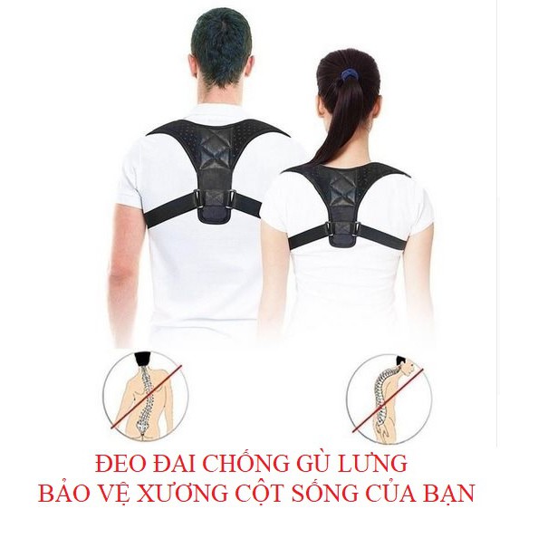 Đai lưng chống gù ,chống cong vẹo cột sống nâng đỡ vai và cột sống giúp giảm đau lưng