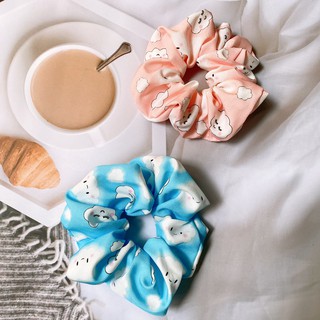 {Ảnh thật} SCRUNCHIES ĐÁM MÂY CUTE, CỘT TÓC VẢI THỜI TRANG ULLZANG