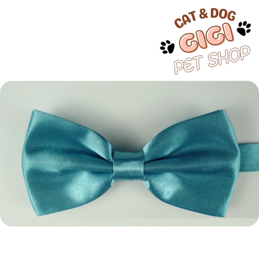 Vòng cổ hình nơ dễ thương nhiều màu có thể điều chỉnh kích thước phụ kiện cho thú cưng chó mèo - GiGi Pet Shop