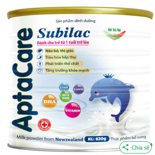 Sữa bột Aptacare Subilac 900g