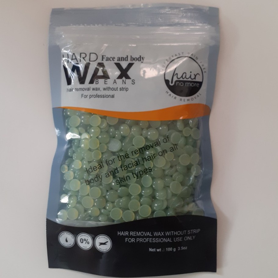 Sáp wax tẩy lông 100gr dạng hạt đậu hardwaxbean tặng thêm que wax