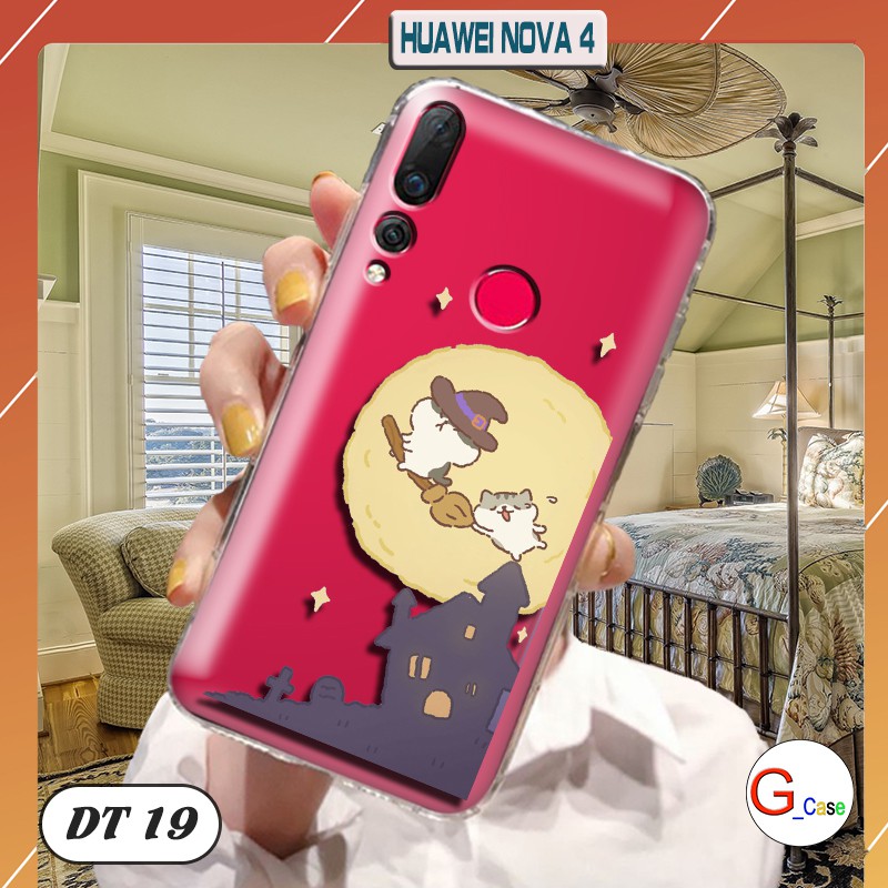 Ốp lưng Huawei Nova 4 dẻo trong in hình