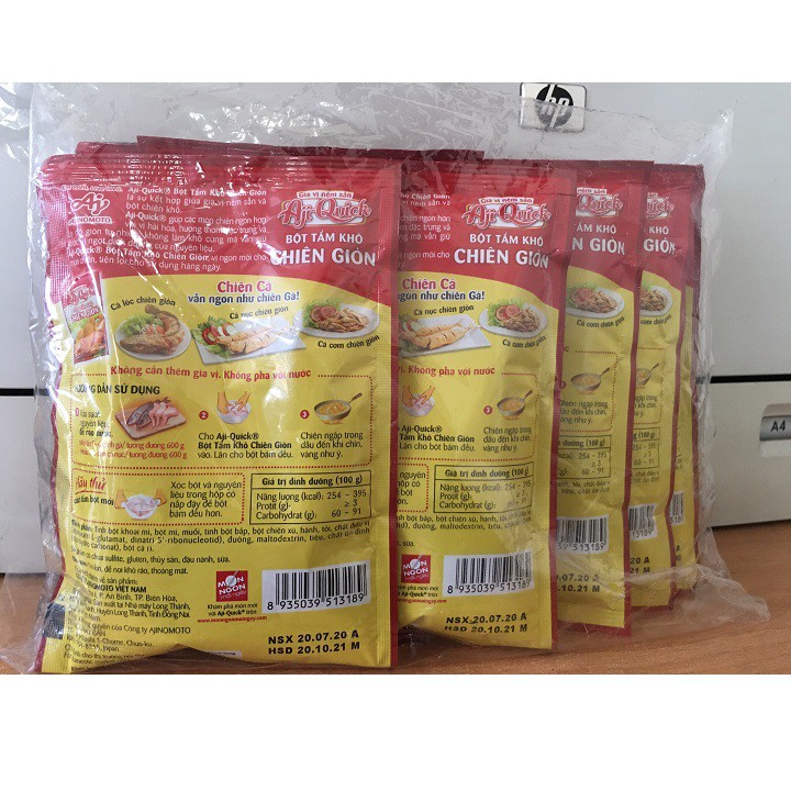 Bột tẩm khô chiên giòn Aji Quick gói 42 g