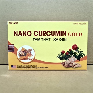 NANO CURCUMIN GOLD hỗ trị viêm loét dạ dày, tá tràng - Hộp 30 viên