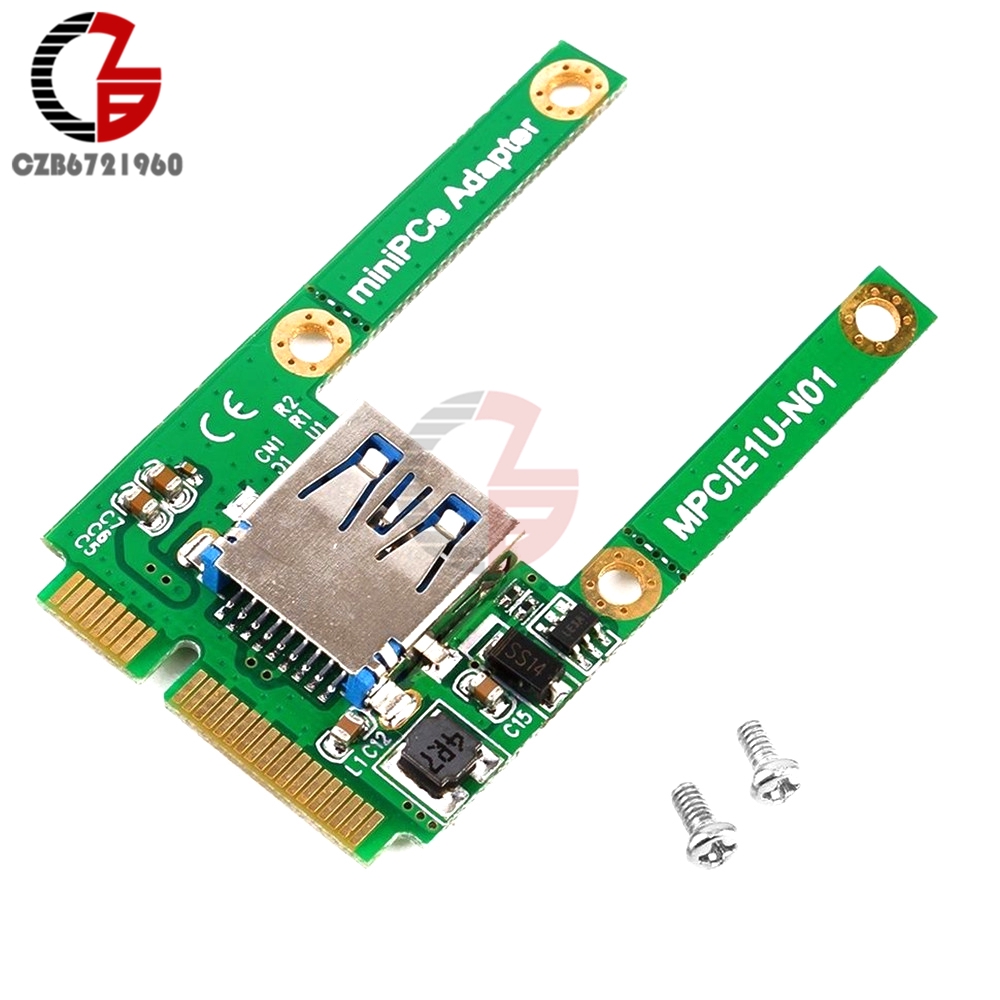 Mini PC Adapter PCI-E Card Slot Expansion Board to USB 2.0 Interface Adapter MPCIE 1U-N01 Converter Module Riser Card DIY