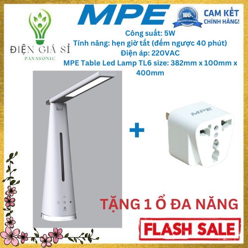 Đèn Bàn Học MPE(TL6) Chính Hãng_Bảo Hành 2 Năm