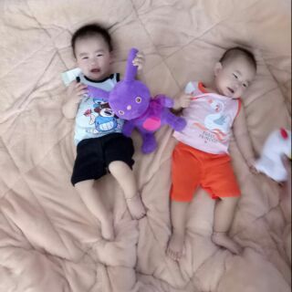 Combo 5 bộ ba lỗ bozip bé trai
