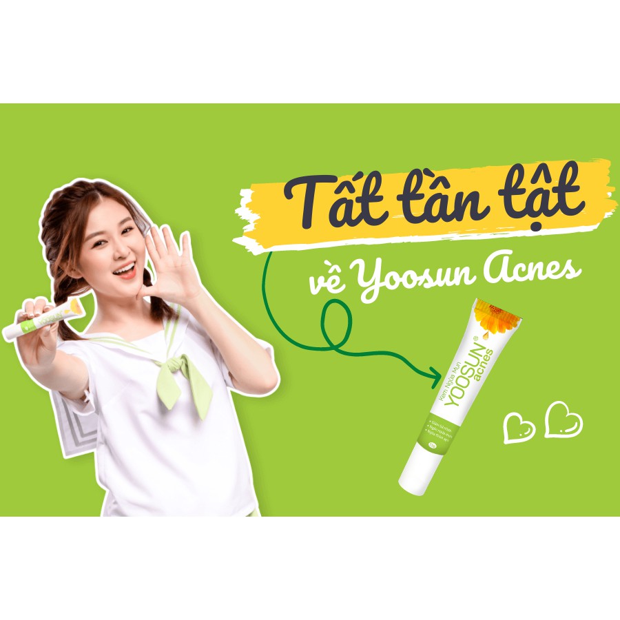 YOOSUN ACNES – Hỗ trợ giảm sưng đau do mụn trứng cá, mụn bọc, mụn mủ (25g)