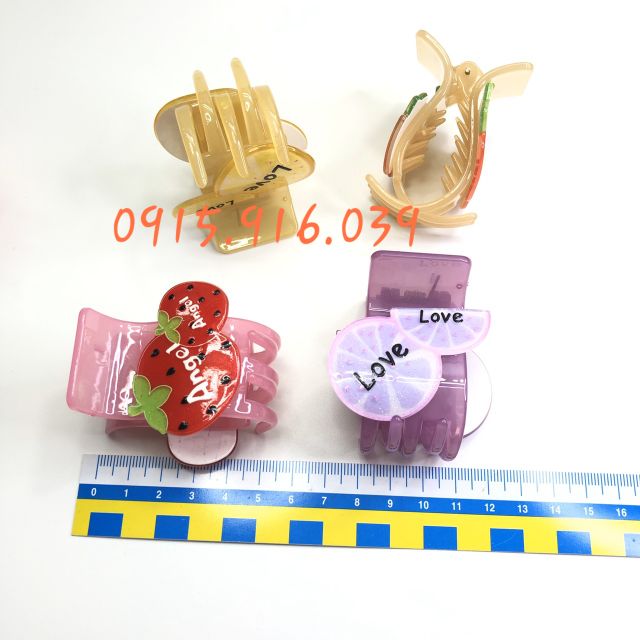 Kẹp Tóc kim tuyến nhũ trái cây ngẫu nhiên